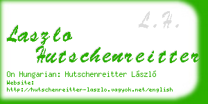 laszlo hutschenreitter business card