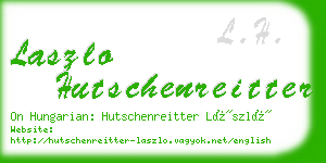 laszlo hutschenreitter business card